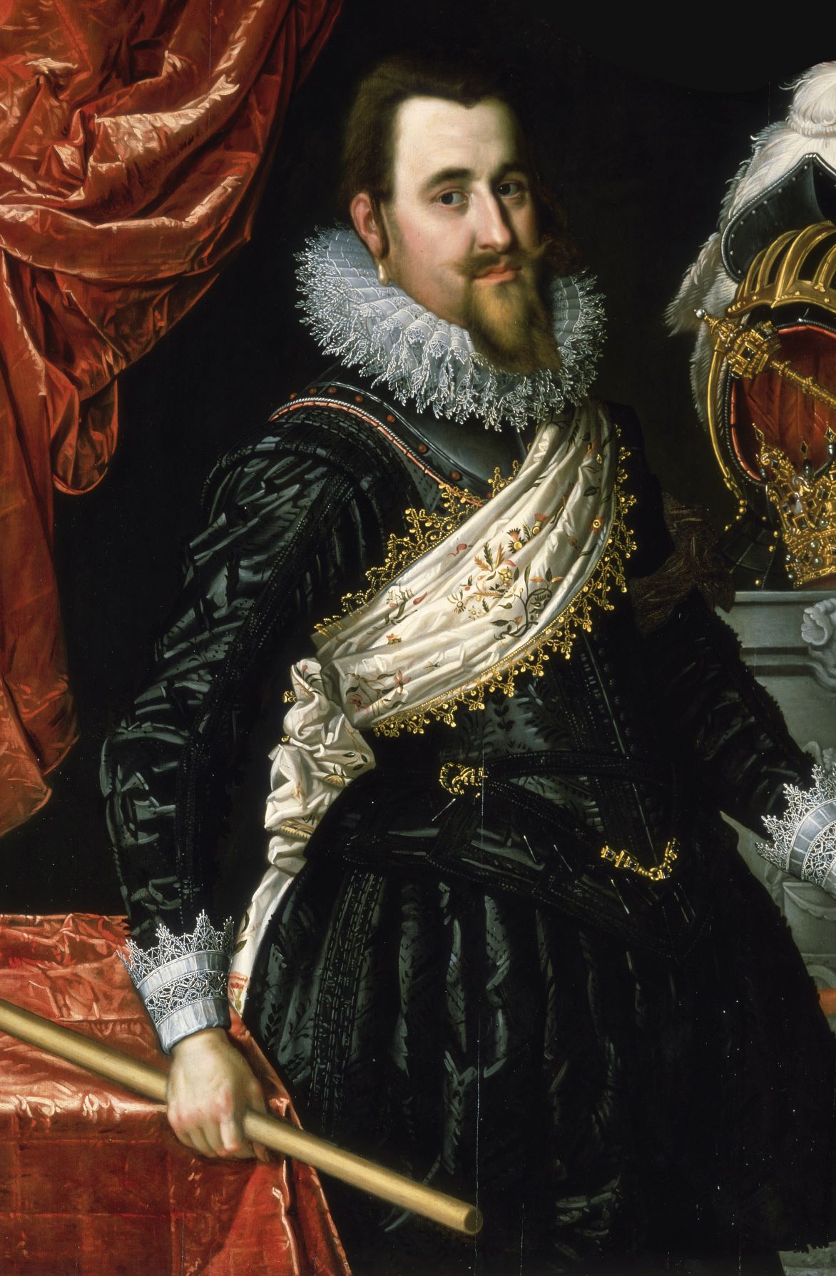 Christian IV, 1610s. The original painting is at Frederiksborg Castle in Hillerød, Denmark.