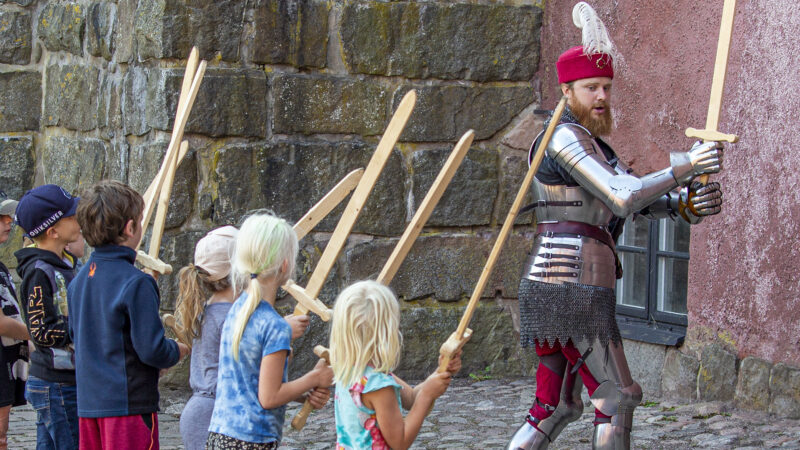 Riddare Joakim
Riddarskola på borggården för barn mellan 6 och 12 år.